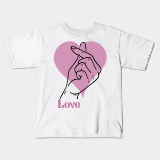 Love hand sign Kids T-Shirt